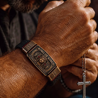 👑 The Ultimate Father's Day Tribute: King of Kings Faith Bracelet — Wear Your Belief with Pride (49% OFF Today🔥)