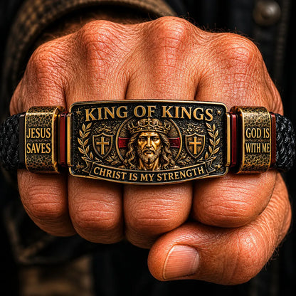 👑 The Ultimate Father's Day Tribute: King of Kings Faith Bracelet — Wear Your Belief with Pride (49% OFF Today🔥)