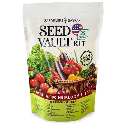 🔥Vegetable Seed Vault Kit - 35 Variety Pack for Home Growing & Planting Survival Seeds Heirloom Vegetable Mix Great Gardening Gift for Any Home Garden🍃