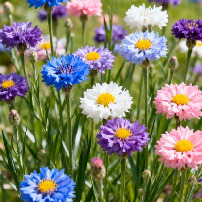Premium Cornflower Seeds - Colorful, Resilient, and Easy-to-Grow Wildflowers!