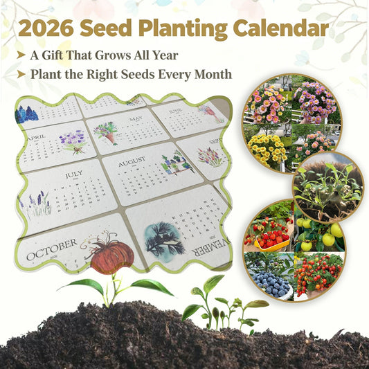 📅🌱2026 Eco-friendly Portable Seed Calendar