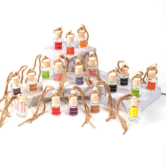 Scented Car Air Freshener - Long Lasting Car Diffuser - Last 60+ Days Teakwood