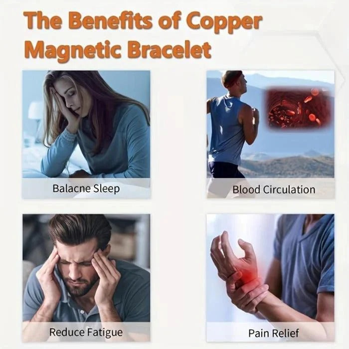 Copper Magnetic Bracelet – Relieve Fatigue, Improve Circulation & Support Better Sleep